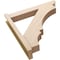 Ekena Millwork 6-in W x 34-in D x 34-in H Balboa Slat Rough Cedar Woodgrain TimberThane Outlooker, Primed Tan OUTUR060X34X34BOA24RCPR - alternate 3